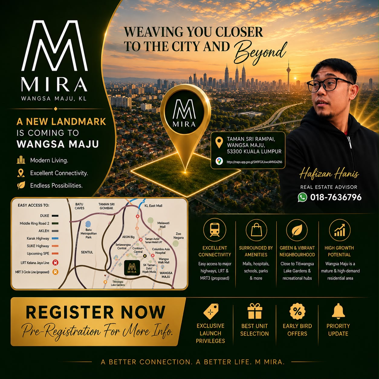 M Mira property promotion by Hafizan Hanis
